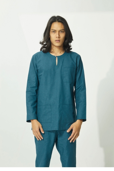 Baju Melayu Teluk Belanga Hann, Medium Green